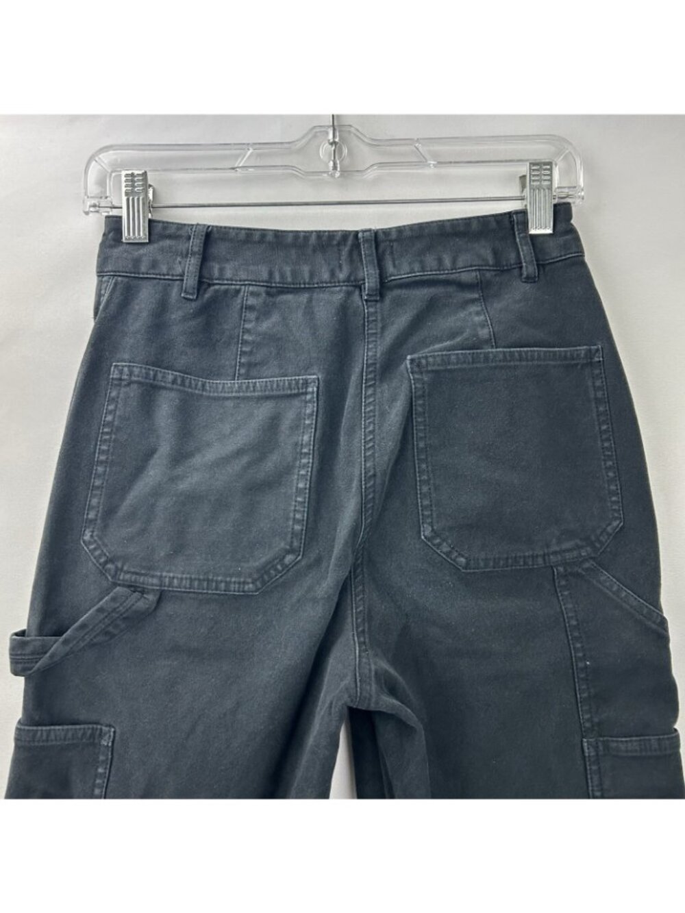 Aritzia Wilfred Free Brennan Womens Size 2 Black Cargo Carpenter Utility Pants - Picture 15 of 16
